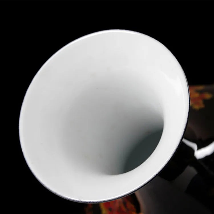 Black Porcelain Vase